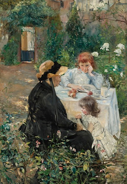 Julie Delance-Feurgard, Dans le jardin