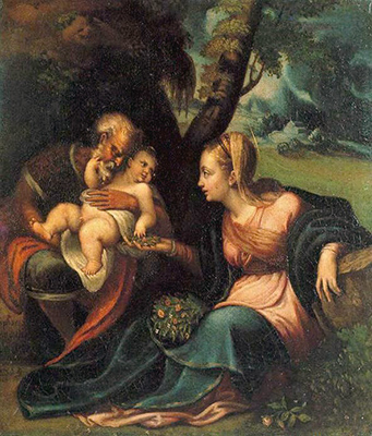 Sofonisba Anguissola, La Sainte Famille 
