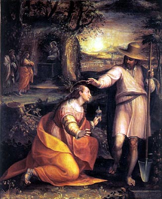 Lavinia Fontana, Marie Madeleine apparaît à Jesus