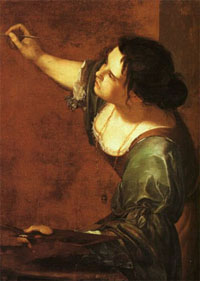 Artemisia Gentileschi, Autoportrait