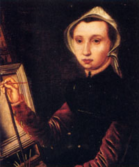 Catharina van Hemessen, Autoportrait