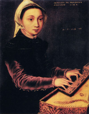 Catharina van Hemessen, Jeune femme au virginal