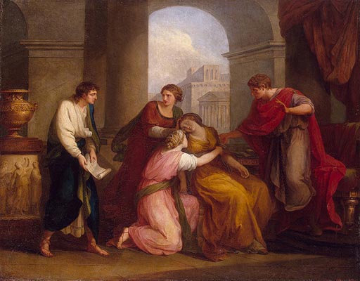 Angelica Kauffmann, Virgile lisant l'Énéide devant Auguste et Octavia