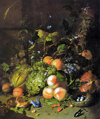 Rachel Ruysch, Nature morte forestière