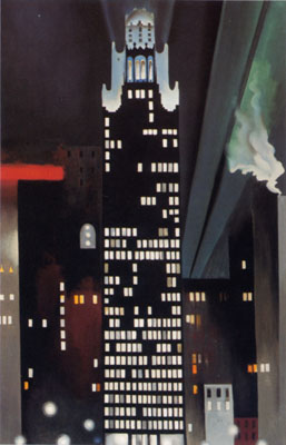 Georgia O'Keeffe, Edifice radiateur, Nuit, New York