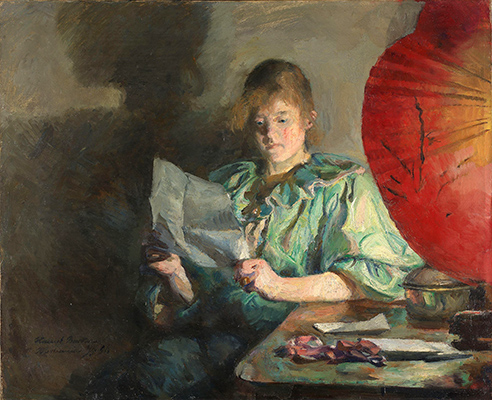 Harriet Backer, Soirée à l'intérieur