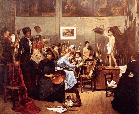 Marie Konstantinovna Bashkirtseff, L'atelier Julian