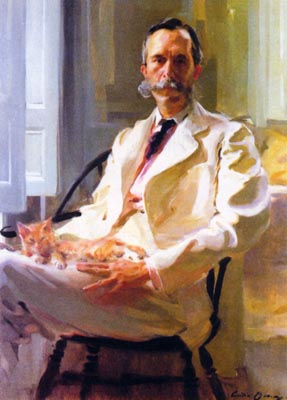 Cecilia Beaux, Homme avec chat