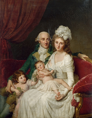 Marie-Geneviève Bouliard, Portrait de Monsieur Olive, trésorier des États de Bretagne, avec sa famille