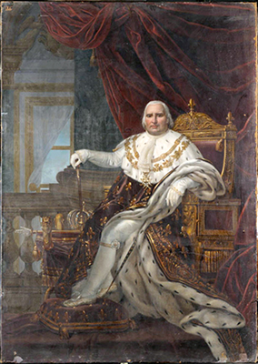 Angélique Mongez,Portrait de Louis XVIII