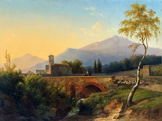 Louise Joséphine Sarazin de belmont, Le pont italien