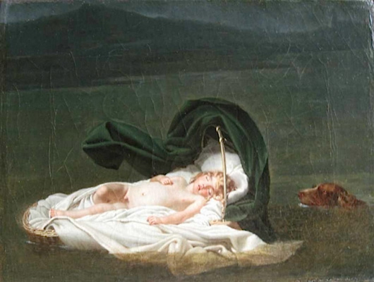 Marie Denise Villers, Un enfant dans son berceau