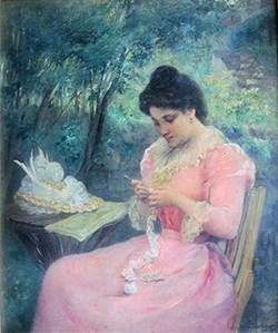 Léonide Bourges, Femme au crochet