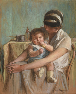 Madeleine Carpentier, Mère et enfant