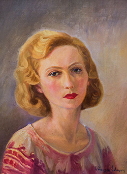 Jacqueline Gaussen-Salmon, Autoportrait