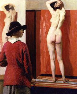 Laura Knight, Autoportrait avec nu