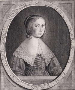 Anna Maria van Schurman, Autoportrait