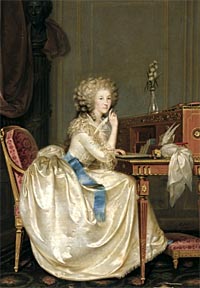 Anton Hickel, Portrait de Marie Louise de Savoie, Princesse de Lamballe 