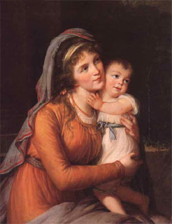 Louise-Elisabeth Vigée Lebrun, La comtesse Anna Sergeyevna Stroganova et son fils 